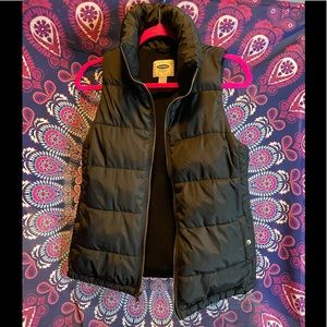 Black Vest with warm fuzzy inside!
